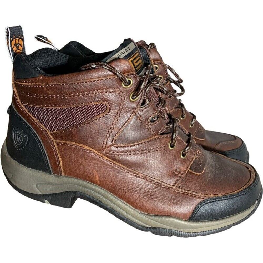 Ariat Boots Womens 9 B Cordovan ATS Terrain Hiking Bootie 10004138 Brown Leather